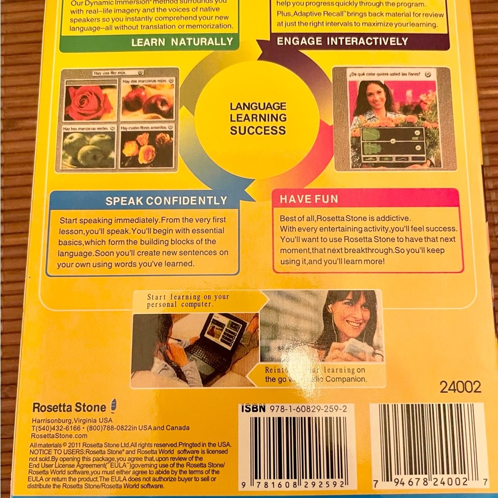 Rosetta Stone Language Learning Software - Picture 2 of 3